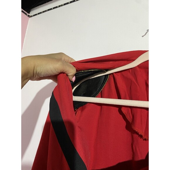 Vtg 80s Blazer Dress Small? Red Double Breasted Retro Office Cocktail Old Money - Picture 9 of 14